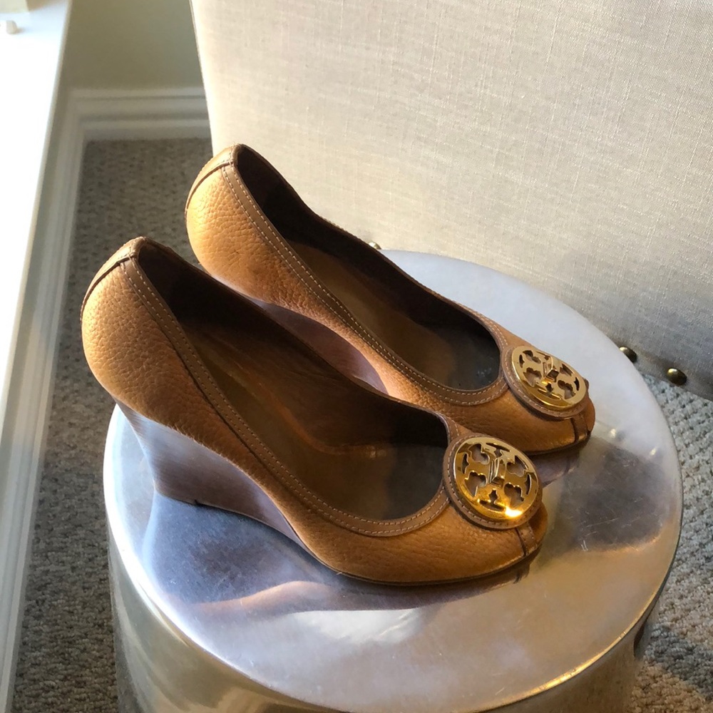 Tory and Burch camel wedges
